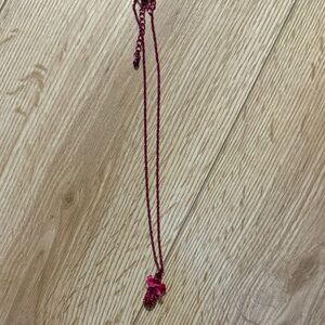 Elegant Pink Ballet Slipper Necklace